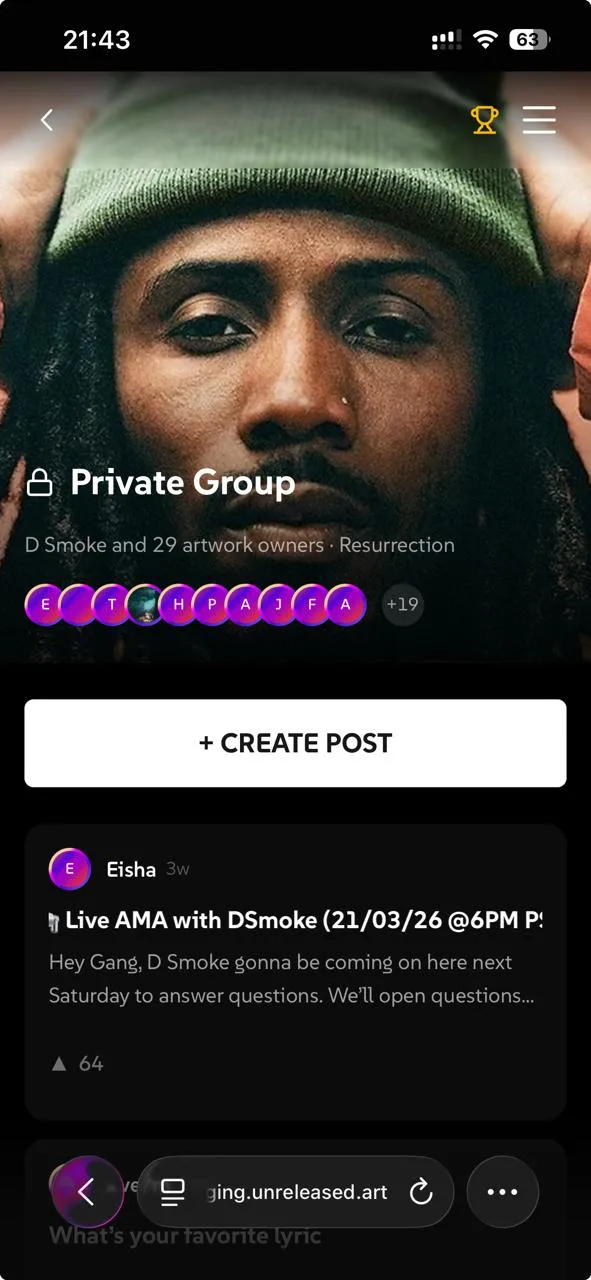 YOUR OWN COMMUNITY